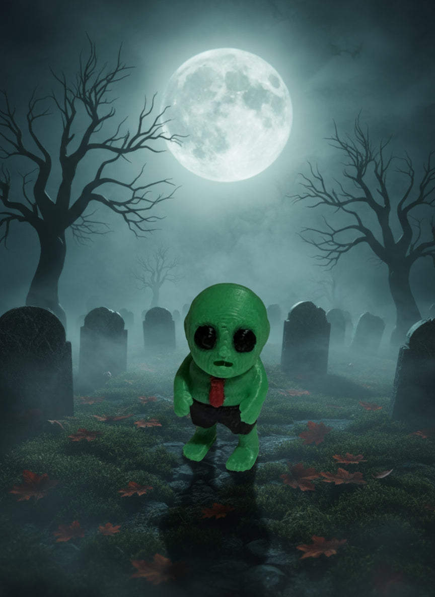 Mini Articulating Zombie – 3D Printed PLA Figurine by Zou3D