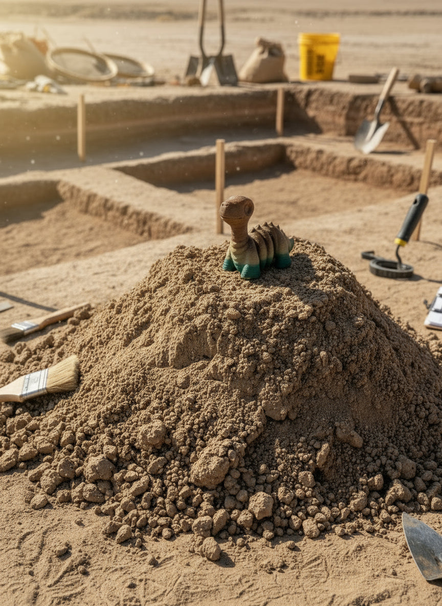 Mini Articulating Skeleton Brachiosaurus – 3D Printed PLA Figurine by Zou3D