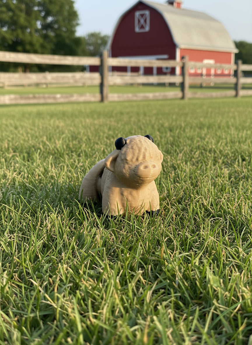 Mini Articulating Highland Cow – 3D Printed PLA Figurine by Zou3D