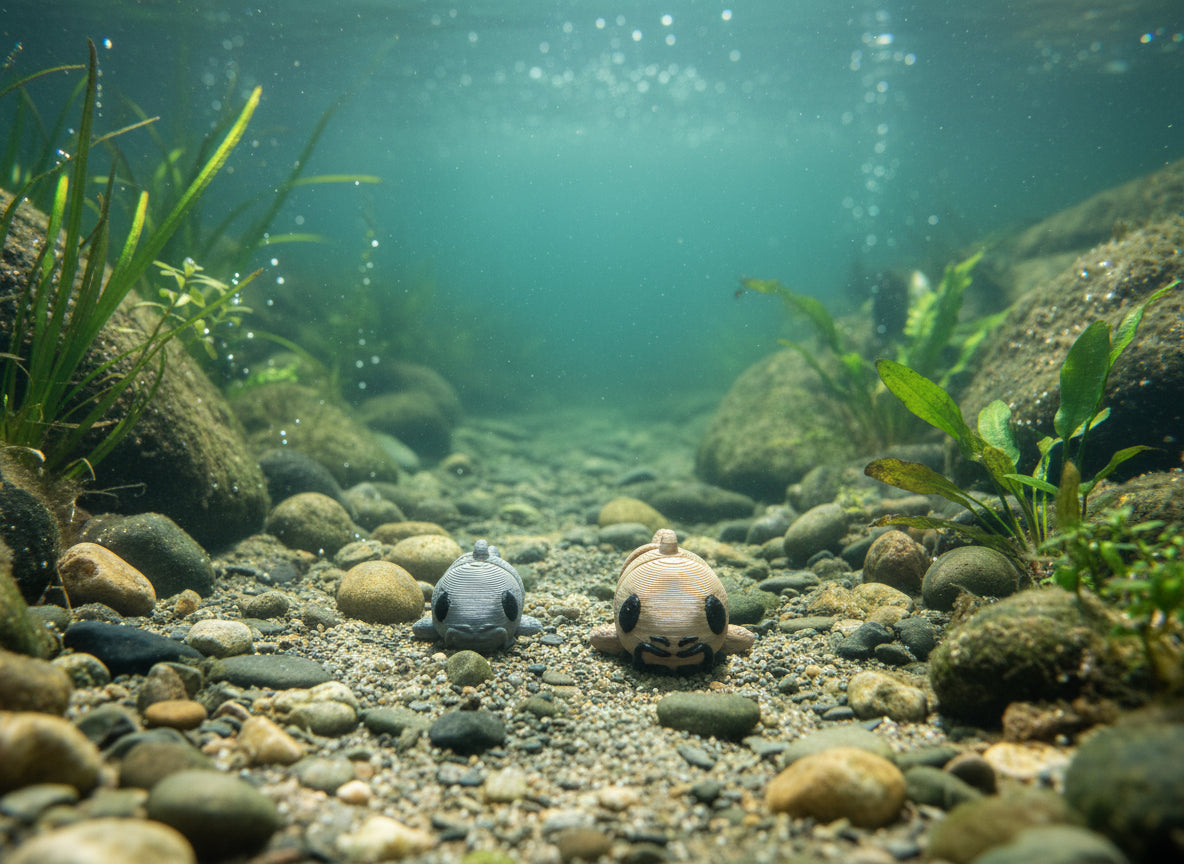 Mini Articulating Catfish – 3D Printed PLA Figurine by Zou3D